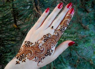 Simple Mehndi Designs for Fingers and Full Hand Images Download