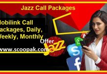 Jazz Call Packages 2023 Codes to Activate (Monthly-Weekly-Daily & Hourly)