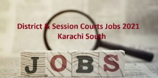 Jobs in Session Court Karachi South 2021 Apply Now