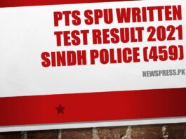 PTS SPU Written Test Result 2021 Sindh Police (459)