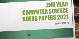 2nd Year Computer Science Guess Papers 2021