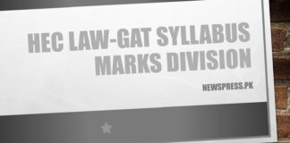 HEC LAW-GAT Syllabus 2023 Marks Division