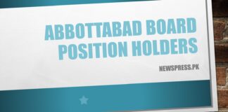 Abbottabad Board Position Holders 2023