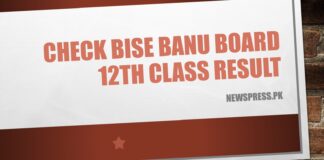 Check BISE Banu Board 12th Class Result 2023