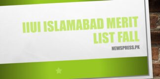 IIUI Islamabad Merit List 2023 Fall