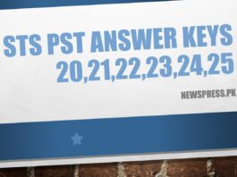 STS PST Answer Keys 202122232425 26 September 2023