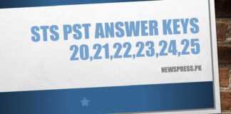 STS PST Answer Keys 202122232425 26 September 2023