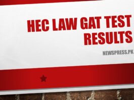 HEC Law GAT Test Results