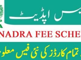 NADRA Id Card Fee Schedule 2024 Normal, Urgent, Executive