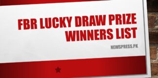 FBR Lucky Draw Prize Winners List