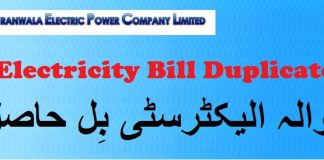 Gepco Bill Online Check Gujranwala Download Print Duplicate Bill