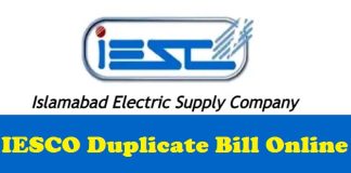 IESCO Bill Check Online 2024 Duplicate Electricity Bill PDF