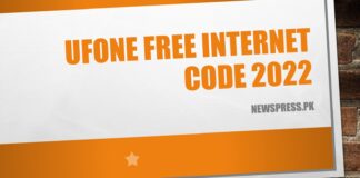 UFONE Free Internet Code 2022