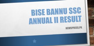 BISE Bannu SSC Annual II Result