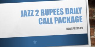 Jazz 2 Rupees Daily Call Package