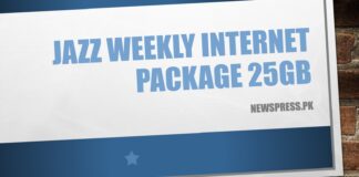 Jazz Weekly Internet Package 25GB