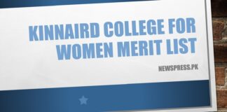 Kinnaird College For Women Merit List