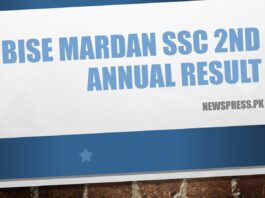 BISE Mardan SSC 2nd Annual Result