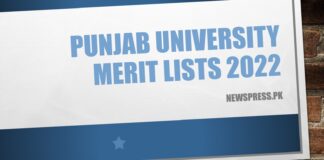 Punjab University Merit Lists 2022