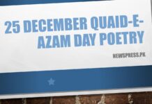 25 December Quaid-e-Azam Day Poetry