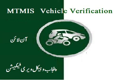 MTMIS Lahore Vehicle Verification Online Calculator 