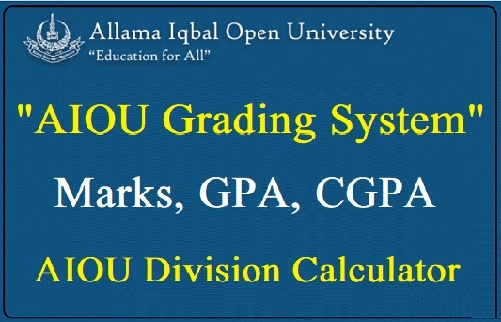 AIOU Grading Scheme 2024 GPA, CGPA