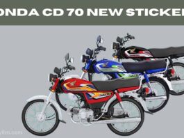 Honda CD 70 New Stickers