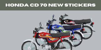 Honda CD 70 New Stickers