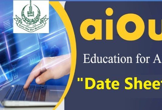 AIOU Date Sheet By Roll Number 2024 FA, BA, MA, Mphil, PHD