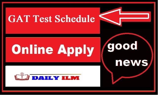 NTS Gat Test Schedule 2024 Registration Form