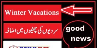 Punjab Schools Winter Vacations 2024 Extended by Ministry of Education