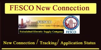 How to apply for Fesco New Connection Application Status/Tracking