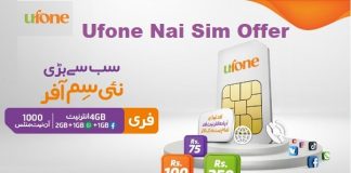 Ufone New Sim Offer Code Free 2024