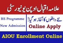 AIOU BS Admission 2024 Last Date to Apply