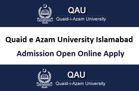 QAU Admission 2024 Quaid e Azam University Islamabad