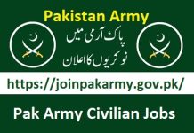 Pak Army Civilian Jobs 2024 Online Apply