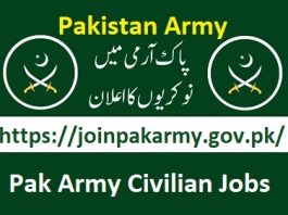 Pak Army Civilian Jobs 2024 Online Apply