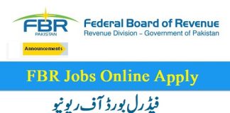 FBR Jobs 2024 Online Apply Federal Board of Revenue