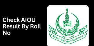 AIOU Result 2024 By Roll No