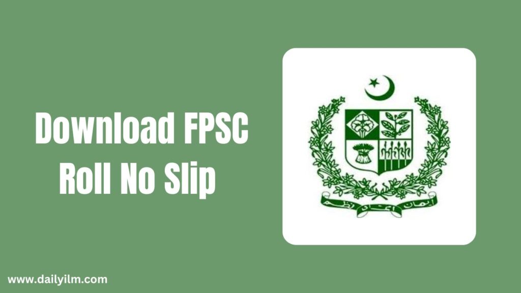 Download FPSC Roll No Slip 2024