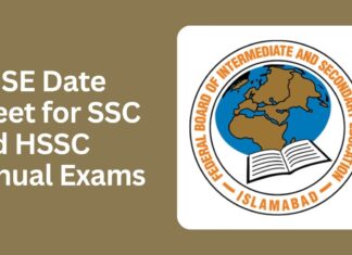 FBISE Date Sheet 2025 for SSC and HSSC Annual Exams