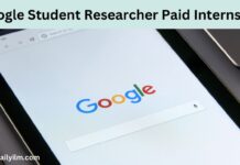 Google Student Researcher Paid Internship