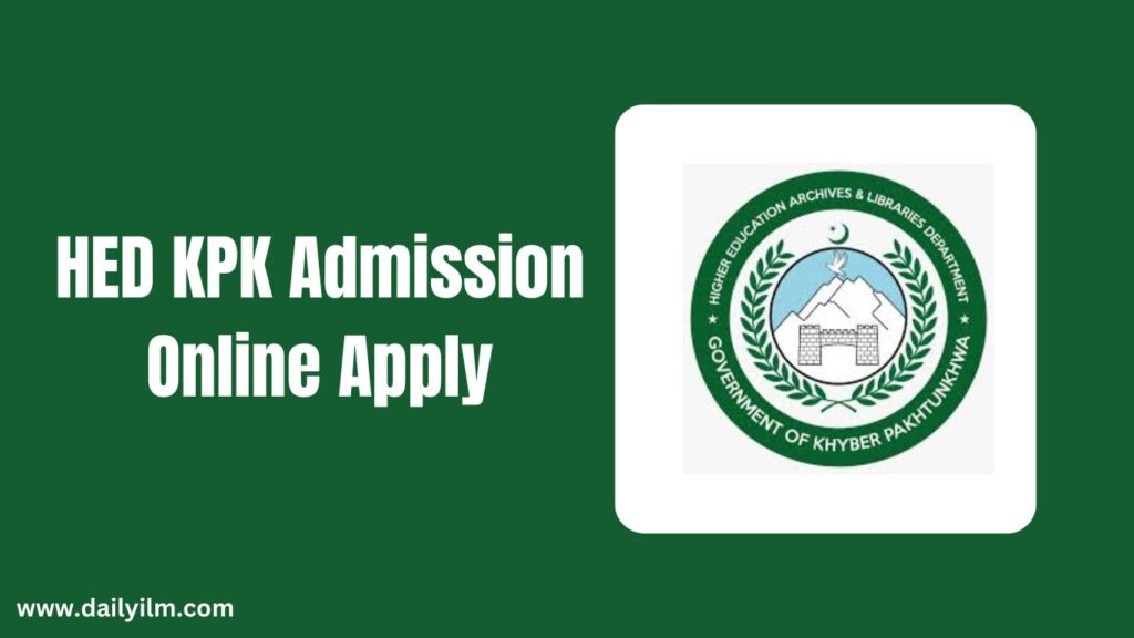 HED KPK Admission 2025 Online Apply