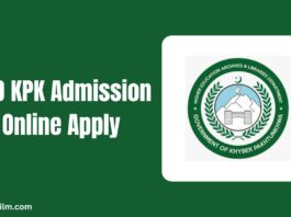 HED KPK Admission 2025 Online Apply