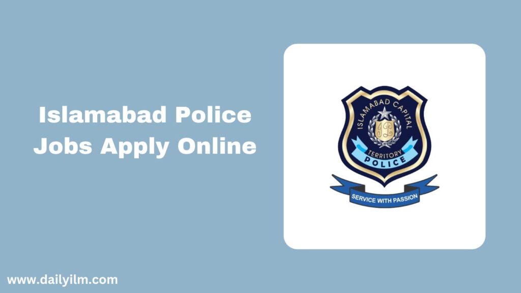 Islamabad Police Jobs 2025 Apply Online