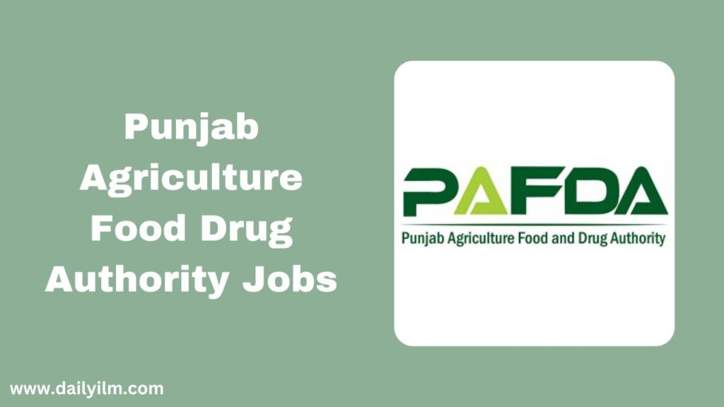 Punjab Agriculture Food Drug Authority Jobs