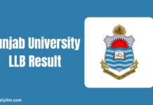 Punjab University LLB Result 2024