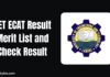 UET ECAT Result Merit List and Check Result