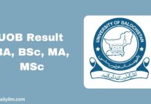 UOB Result 2025 BA, BSc, MA, MSc