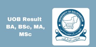 UOB Result 2025 BA, BSc, MA, MSc